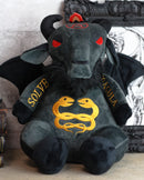 Sabbatic Goat Baphomet With Caduceus Serpents Luxe Soft Plush Toy Doll 9"H