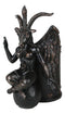 Sabbatic Goat Idol Winged Baphomet With Pentagram Sigil Stationery Pen Holder