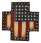 Western Country Patriotic US American Flag Memorial Cross Decorative Jewelry Box