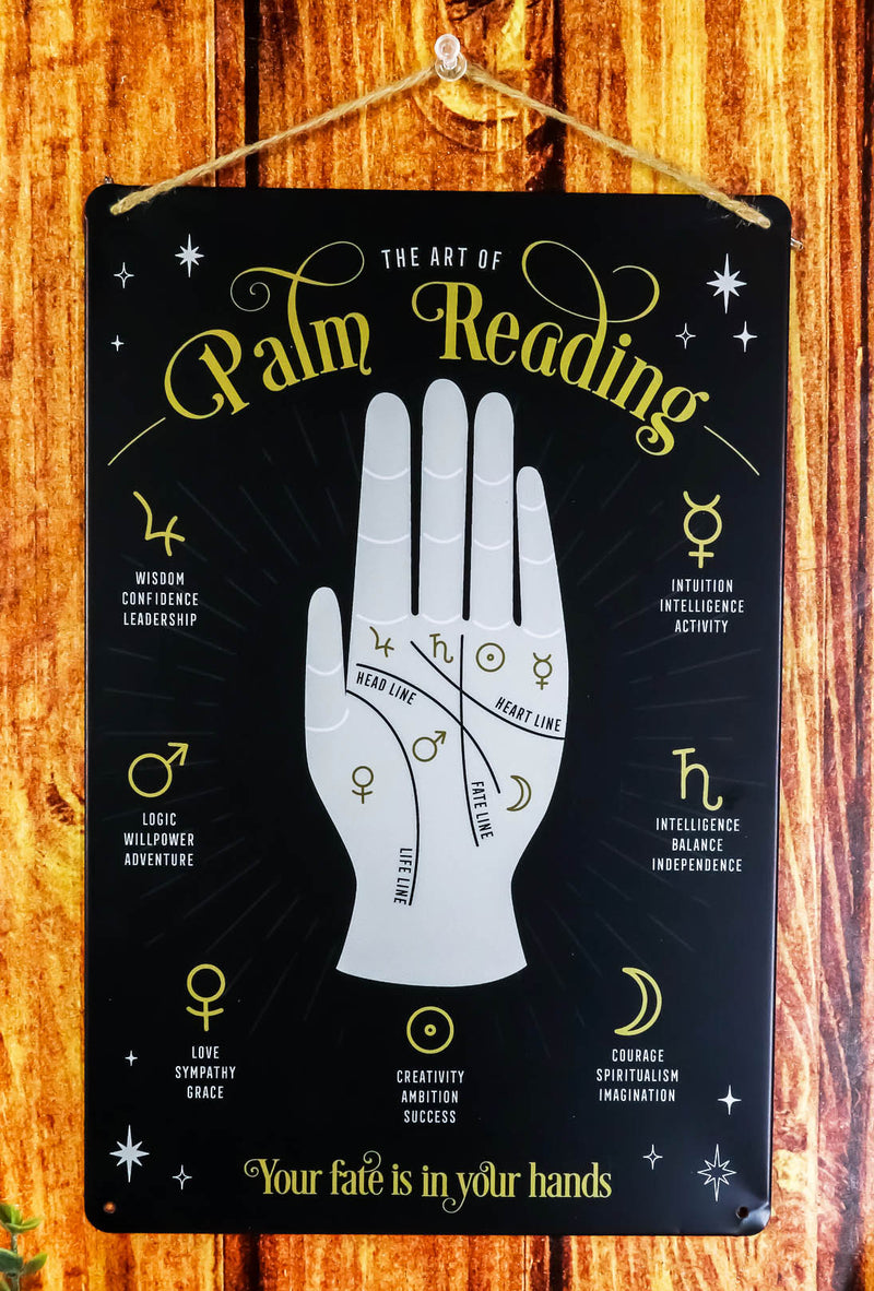 Psychic Fortune Teller Chirology Palmistry Hand Palm Jewelry Dish Ring–  Ebros Gift