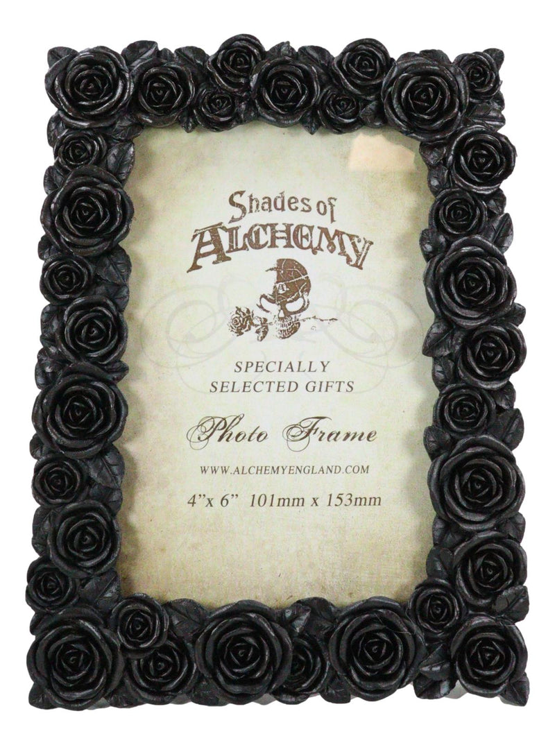 Beauty From Ashes Dark Romance Gothic Black Roses Floral Picture Frame 4"X6"