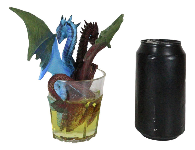 Drunken Spirit Cocktail Drink Gin And Tonic Dragon In Glass Shooter Figurine