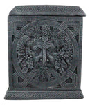 Wiccan Celtic Greenman Four Seasons Spring Summer Fall Winter Decorative Box