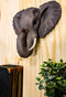 Ebros Safari African Bush Elephant Wall Bust Sculpture 9" H Noble Elephant - Ebros Gift