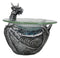 Birth Of Terra Silver Dragon Oil Burner Wax Tart Warmer Candle Holder Figurine