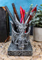 Ebros Gift Shenlong Spirit Dragon Orb Stationery Holder Figurine 4.75"H Office