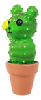 Bristles Cactus Bear In A Pot Figurine Whimsical Fairy Garden Succulent Decor