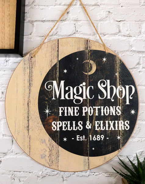 Apothecary shoppe fashion wood hanging sign potions poisons elixirs