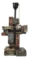 Rustic Western Christian Bible Scriptures Faith Hope Love Grace Cross Table Lamp