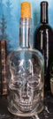 Large 30oz Skeleton Skull Whisky Vodka Scotch Liquor Cork Glass Bottle Decanter