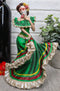 Dias De Muertos Day Of The Dead Traditional Green Gown Dancer Statue Sugar Skull