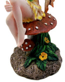 Amy Brown Tropical Sunny Yellow Butterfly Fairy Enchanted Forest Figurine 6.25"