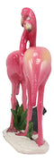 Ebros Tropical Rainforest Birds Romantic Love Pink Flamingos Embracing Statue