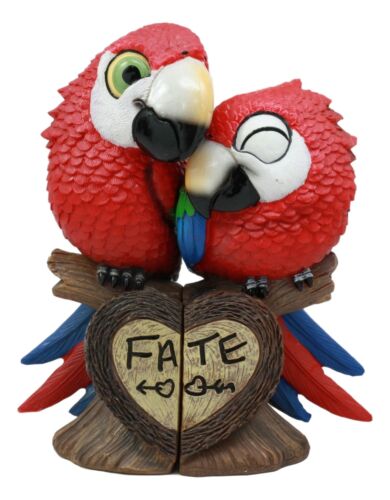 Ebros Tropical Rainforest Lovers Paradise Birds Scarlet Macaw Couple Statues