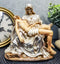 Ebros Santa Muerte Piadosa La Pieta Bone Mother In White Robe Healing Figurine