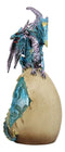 Ebros Water Dragon with LED Light Guarding Dragon Egg Collection 10" Height