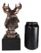 Wildlife 12 Point Whitetail Buck Deer Bust Trophy Figurine With Trophy Base