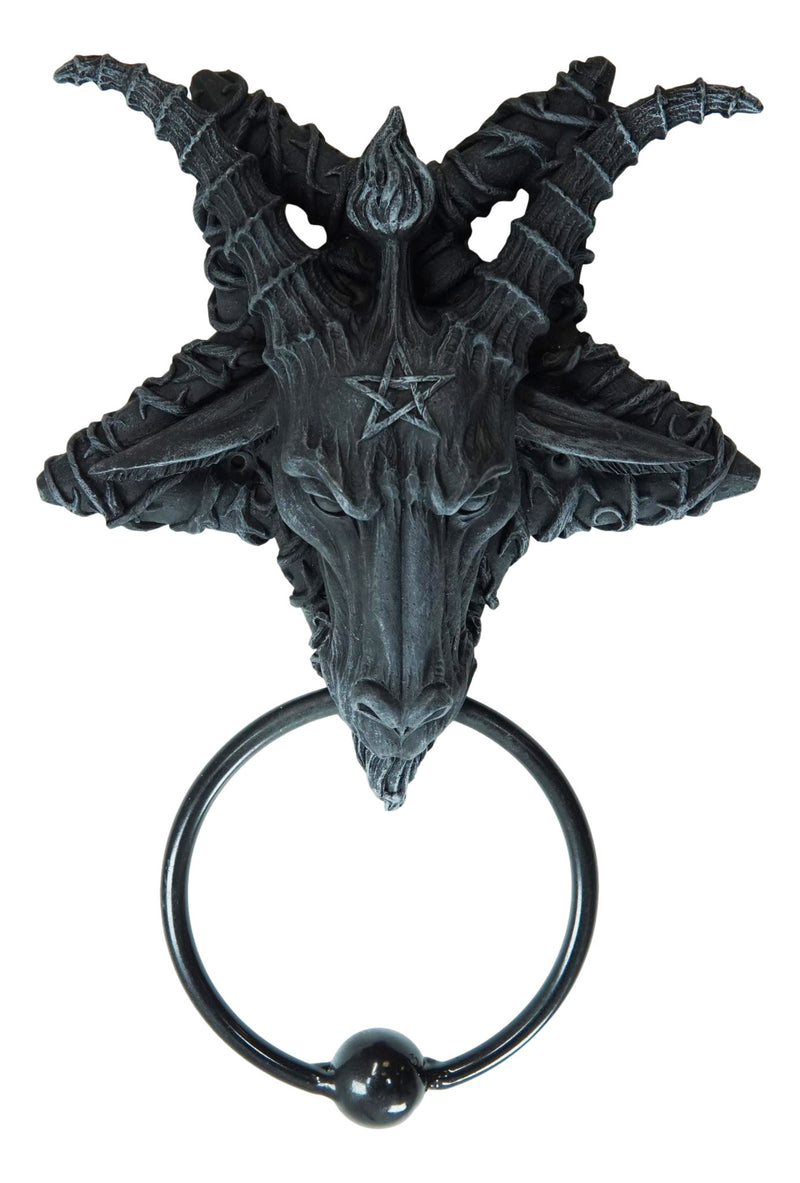 Goat of Mendes Samael Lilith Baphomet Inverted Pentagram Door Knocker