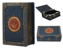Small Blue Masonic Secret Book Box Freemasonry Square and Compasses Stonemasons