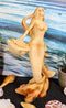 Large Ocean Mermaid Princess With Dolphin Friend Figurine Coastal Marine Statue