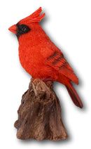 Ebros Cardinal Perching on Branch with Motion Activated Bird Sound Figurine