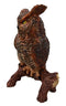 Ebros Gift Wisdom Of The Forest Great Horned Owl & Owlet Decorative Figurine 8"H