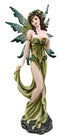 Earth Elemental Fairy Figurine Gaia Green Thumb Faerie Fantasy Sculpture 11.25"H