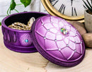 Ebros Purple Boho Flower Web Feathers Dreamcatcher Decorative Jewelry Box Figurine