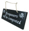 Halloween Witchraft Wicca Skull Trespassers Will Be Composted MDF Wood Wall Sign