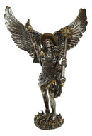 Ebros Saint Uriel Archangel Statue Light of God Cherub Angel of Repentance Figurine