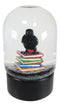 Day Of The Dead Edgar Allan Poe Raven Bibliography Glitter Water Globe Figurine