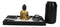 Golden Robe Buddha Monk Zen Garden With Pebbles Sand And Rake Decorative Set