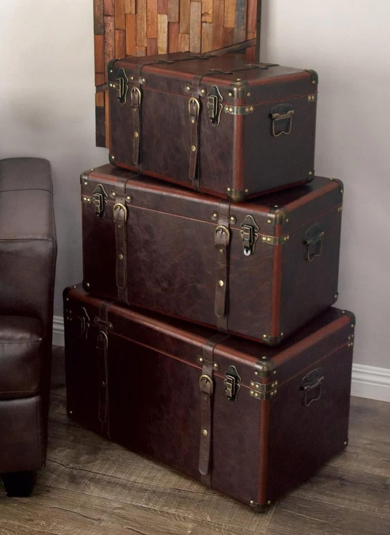 Stackable Vintage Wooden Storage Box