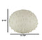 13"D Beach Ocean White Sea Urchin Shell Light Up Frosted Glass Natural Sandstone