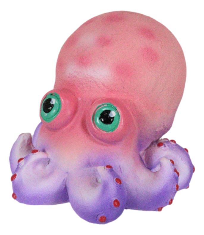 Coastal Nautical Marine Colorful Cephalopod Sea Octopus Ocho Mini Figurine