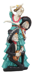 Ebros Day Of The Dead Celebration Sugar Skull Dancer & Mariachi Band Skeletons Statue