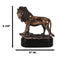 King Of The Jungle African Lion Pride Rock Scene Bronze Electroplated Figurine