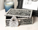 Ouija Spirit Board Scrying Trance Skull Decorative Jewelry Box with Planchette