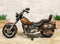 Vintage Classic Retro Chopper Bike Motorcycle With Faux Leather Saddles Figurine