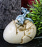 Cold Bifrost Dragon Hatchling Breaking Out Of Egg Shell Figurine Myth & Legends