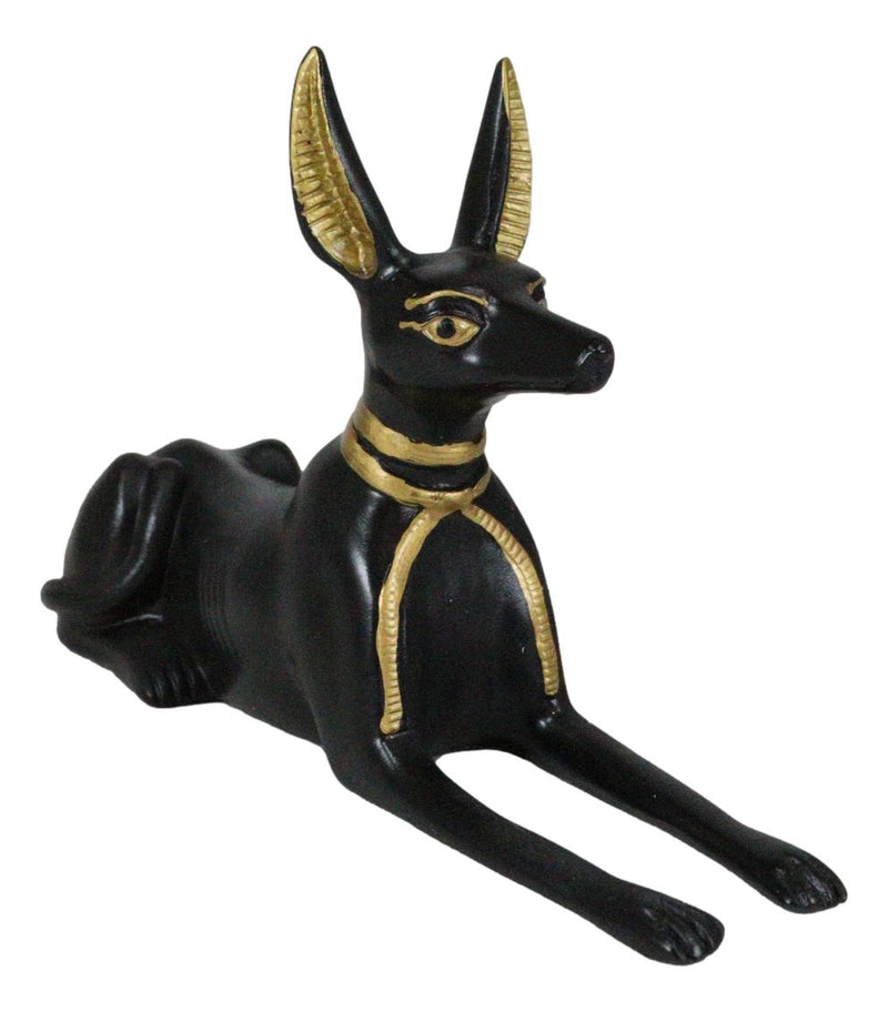 Egyptian Deity of Mummification Afterlife God Anubis In Dog Jackal Form Figurine