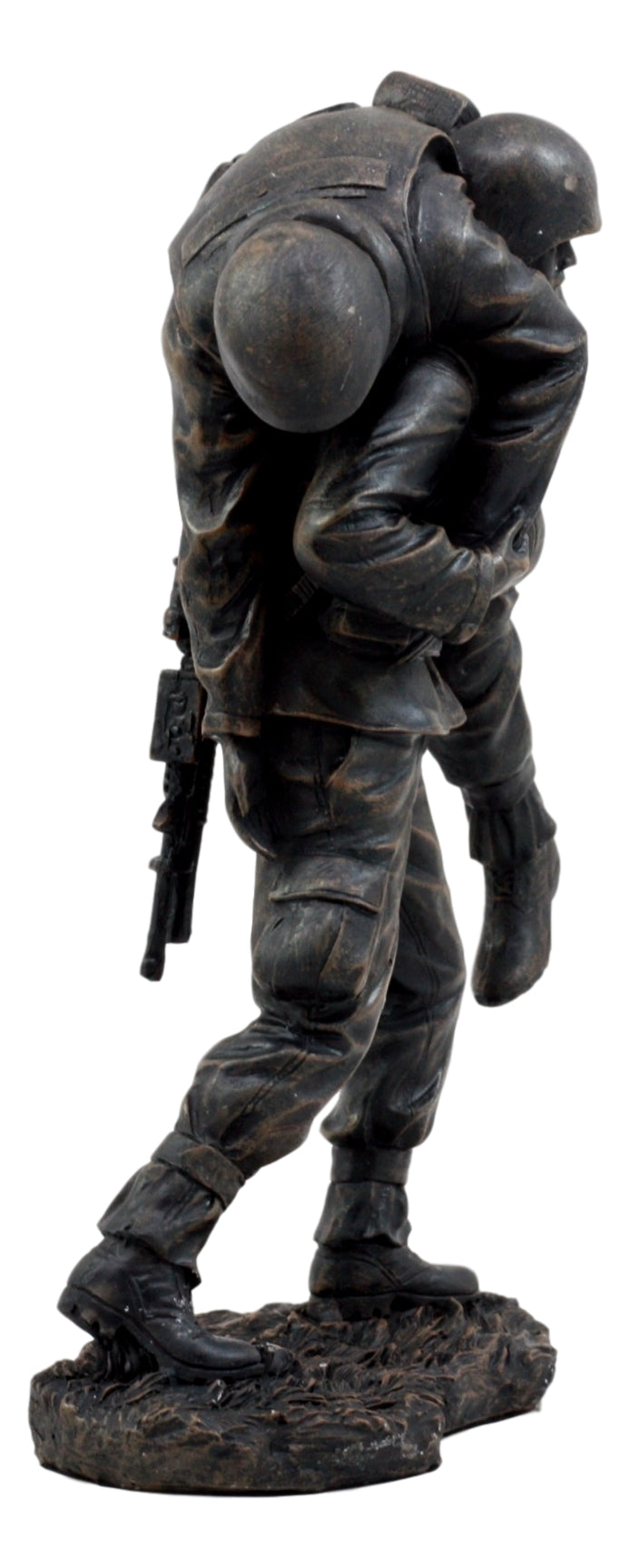 Ebros Hacksaw Ridge Military Soldier Carrying A Wounded Brother Figurine 7.25"H Army