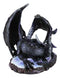 Legendary Horned Dark Dragon Drakonium Hibernating Figurine Dungeons Dragons