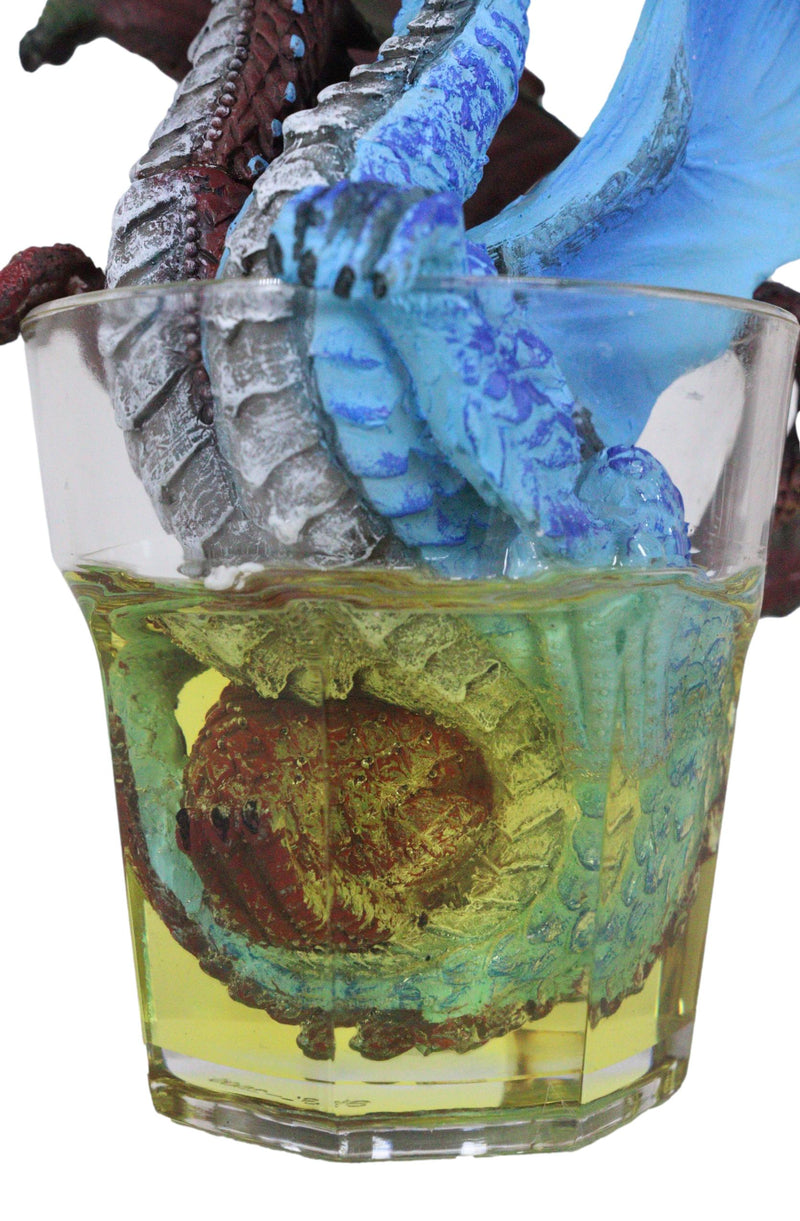 Drunken Spirit Cocktail Drink Gin And Tonic Dragon In Glass Shooter Figurine