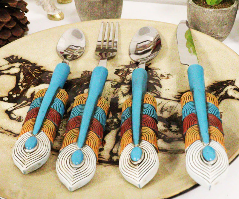 Silverware Cutlery Set Medieval Rustic Dinning Set, Spoon, Fork & Knife  Stainless Dinnerware Table Decor