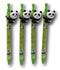 Pack Of 4 Panda Bear Cub Climbing On Bamboo Green Ballpoint Ball Black Ink Pens