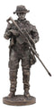 Large Modern Military Marine Sniper Soldier Statue 13"Tall Marksman Task Force