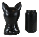 Wicca Black Cat Bust With Pentagram Spiritual Eye And Alchemy Symbols Figurine