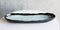 Pack Of 5 Ceramic Long Dinner Entree Wavy Oval Concave Platter Plate 13.25"L