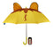 Ebros Gift Children Kids Animated Colorful Pop Up Umbrella 33" Diameter Animal Themed Umbrellas with 3D Ears Or Eyes Fun Child Friendly Playing in The Rain (Yellow King of The Jungle Lion)